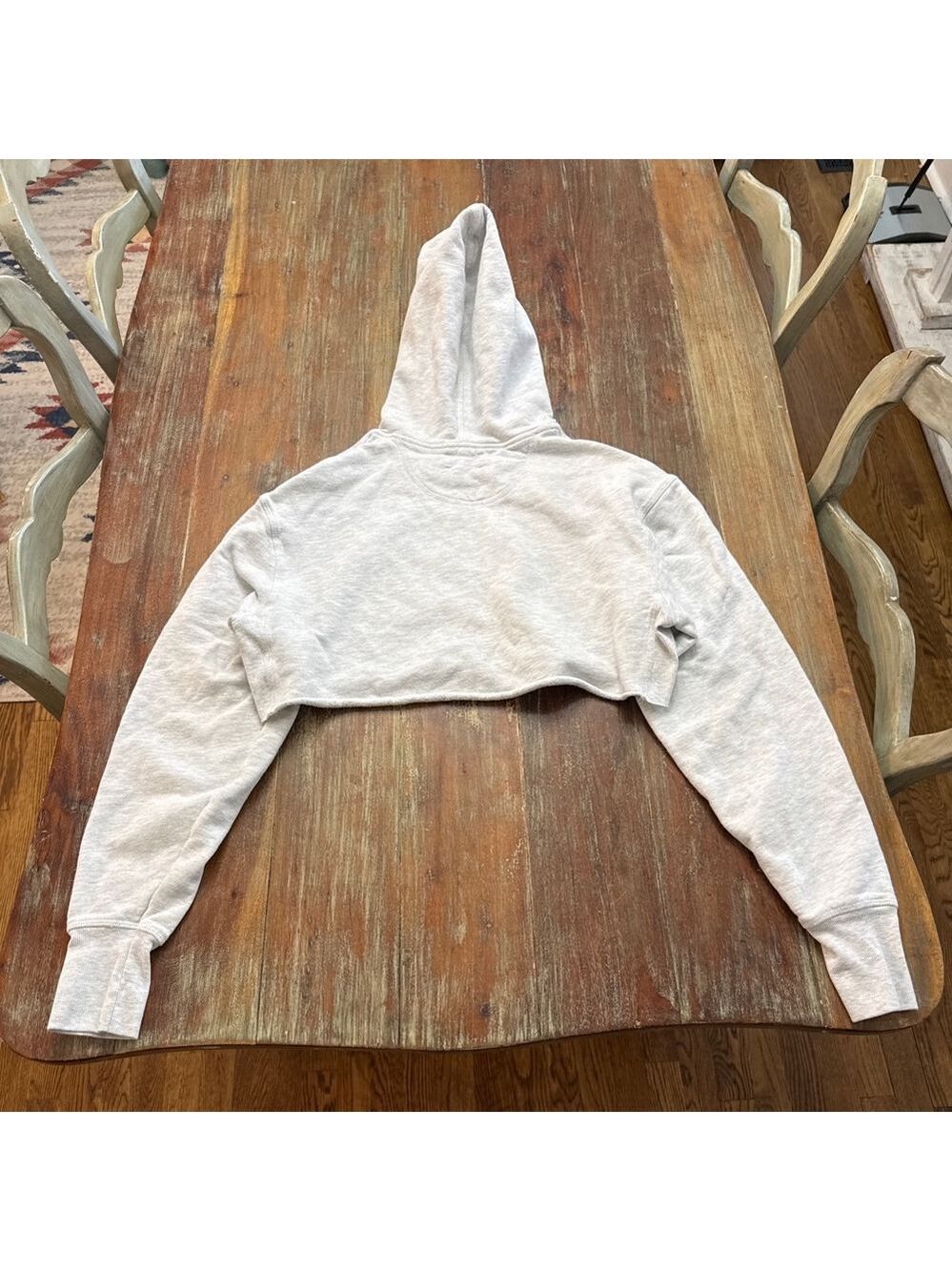 JOAH BROWN Pearl Grey French Terry Lounge Set Cropped Hoodie Joggers - Picture 12 of 16